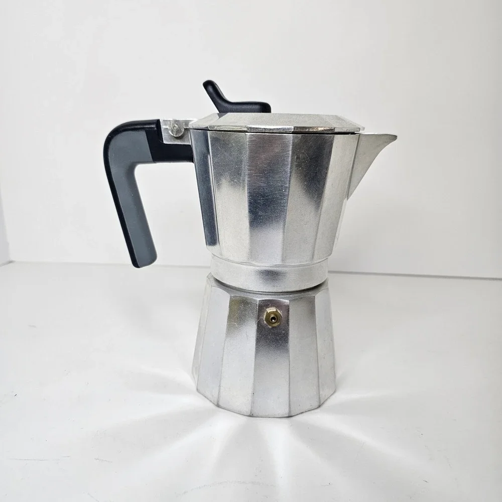 BRA Aluminum 6 cup Espresso Maker Moka Pot Stovetop Coffee